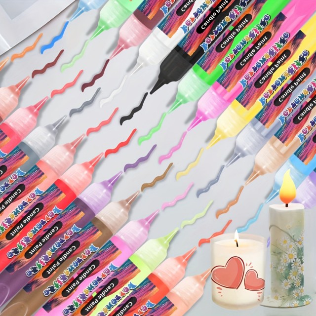 Set 6 barvnih svinčnikov za sveče, risanje po svečah SET C