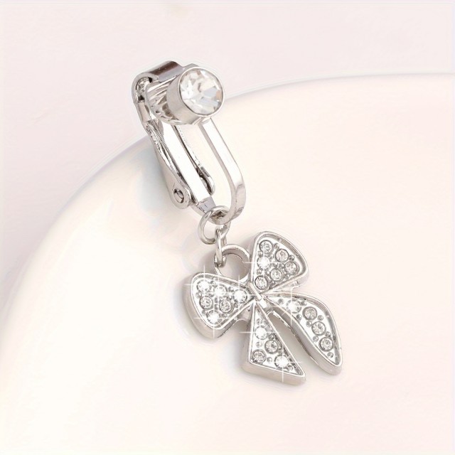 Piercing za popek brez prebadanja - s pentljo