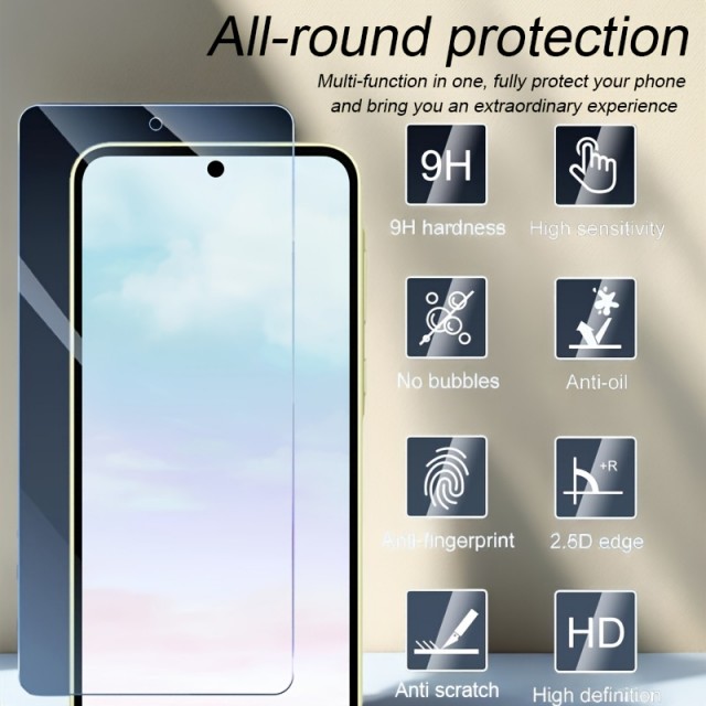 Komplet 3 zaščitnih stekel za mobilni telefon (Samsung Galaxy A55) 