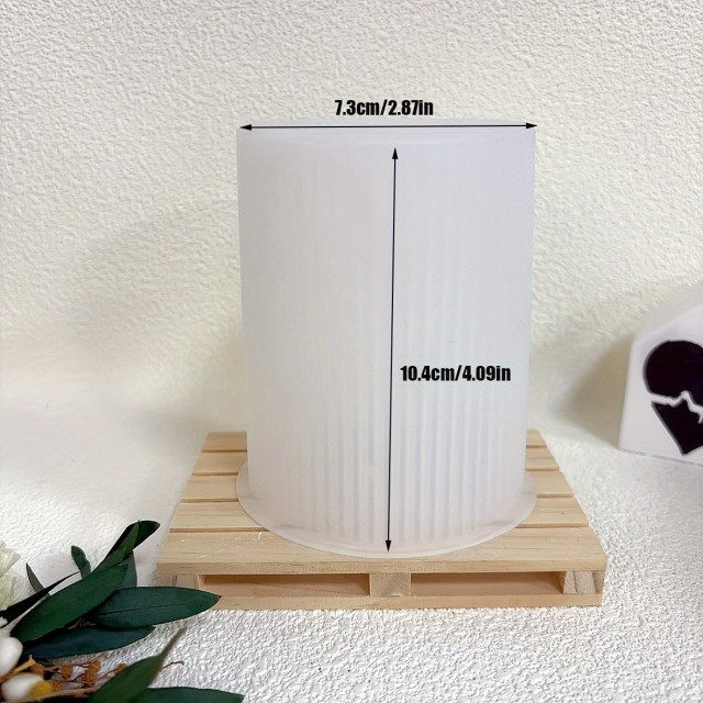  Silikonski model za sveče – veliki rebrasti valj