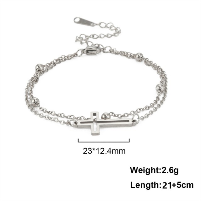 Zapestnica za nogo s štiriperesno deteljico