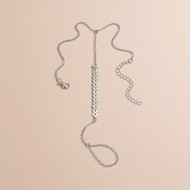 Elegantna zapestnica za nogo ribja kost 