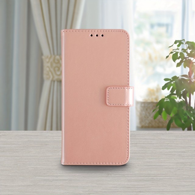 Enobarvni usnjen preklopni ovitek za telefon (Samsung Galaxy A25)