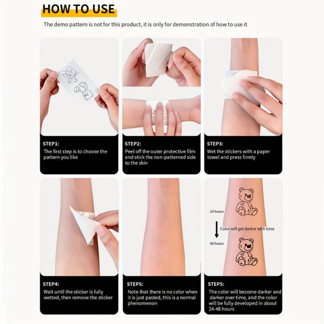 Komplet 4 tatu nalepk z Infinity znaki