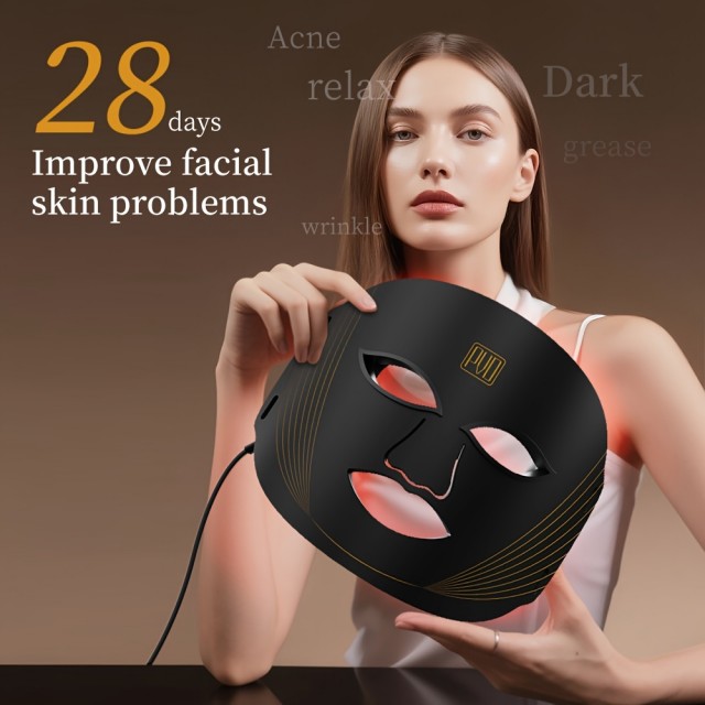 7-barvna LED svetlobna maska za obraz – napredna nega kože doma