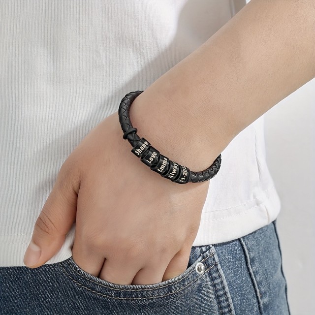 Moška personalizirana zapestnica z možnostjo do 5 gravur