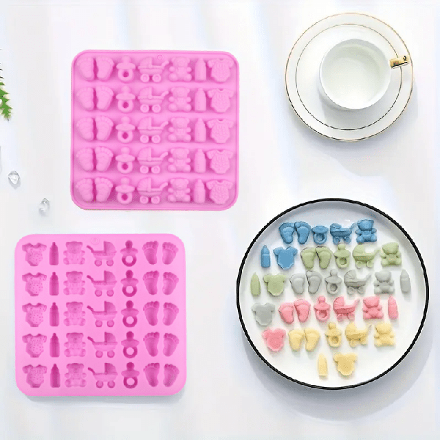 Silikonski model z otroško tematiko za dekoracijo svečk mil tort