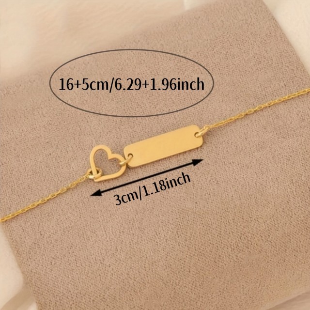 Personalizirana zapestnica po meri, srce in gravura po vaši želji