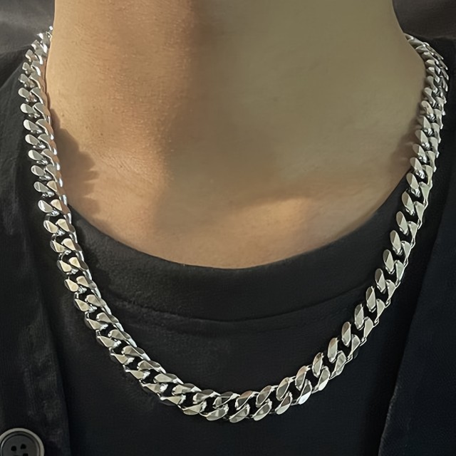 Moška kubanska verižica iz nerjavečega jekla 304