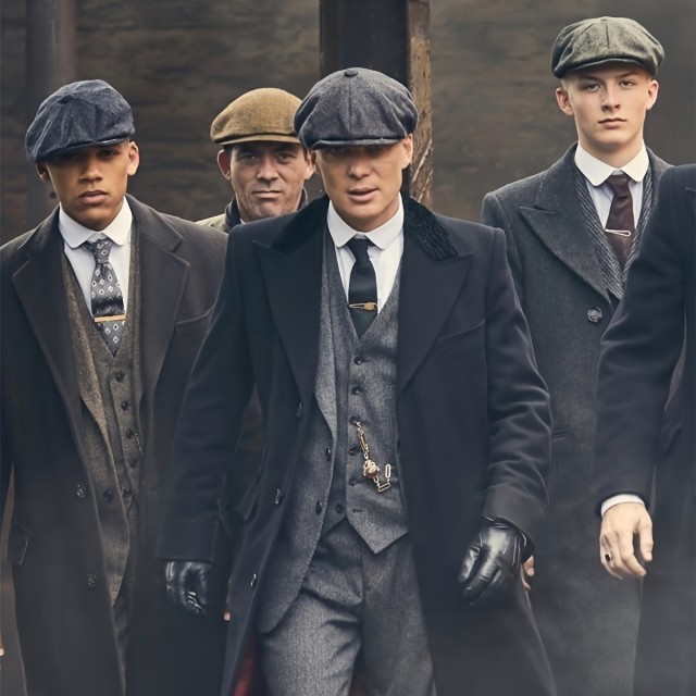 Moška kapa v starinskem stilu 2 barvi