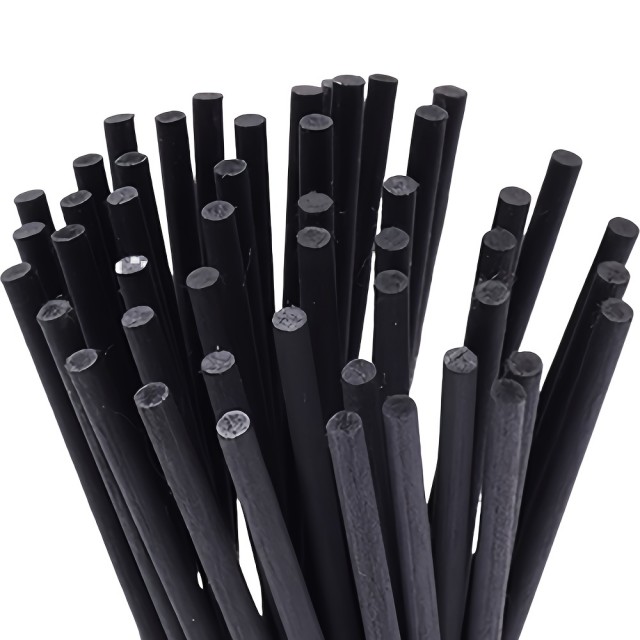 Črne ratan palčke za difuzor – 10 kosov 20 cm
