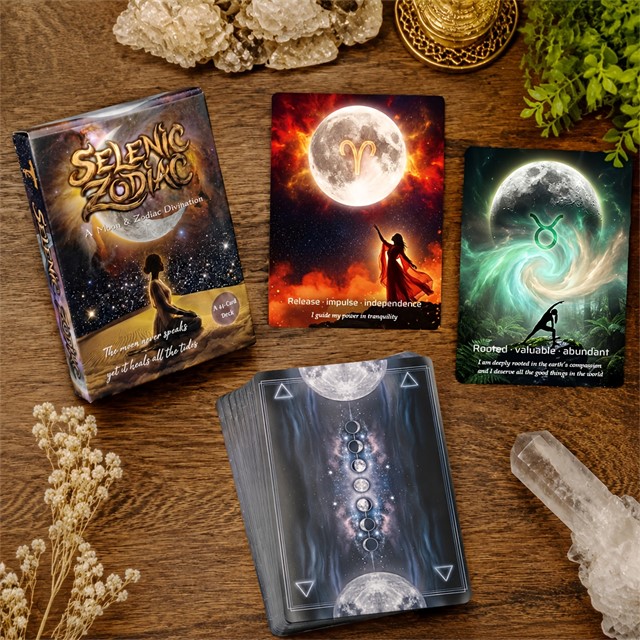 Orakeljske karte luninega zodiaka – 44 kart