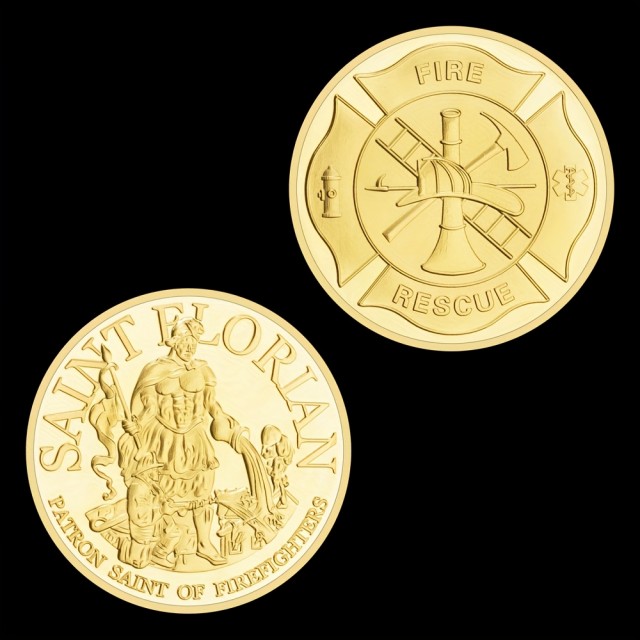 Gasilski spominski kovanec – Sveti Florijan 
