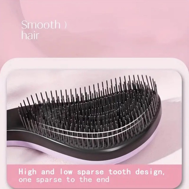 Glavnik za razčesavanje v črni barvi