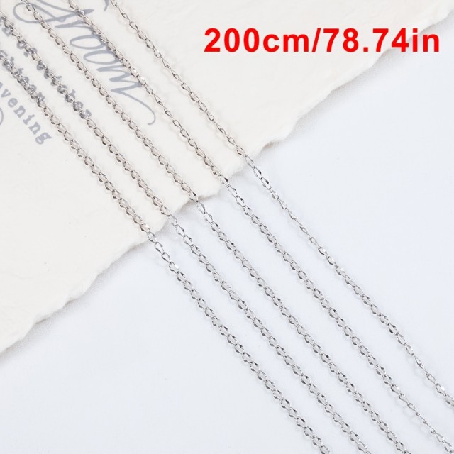 Verižica za izdelavo nakita v srebrni barvi 1m