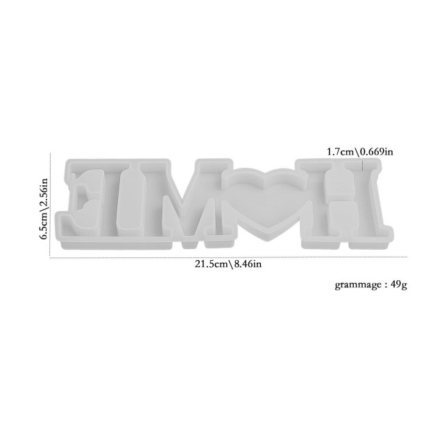 Velik silikonski kalup za sveče in mila HOME