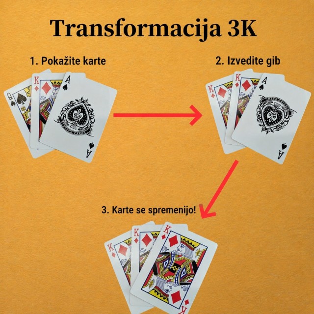 Magične karte za čarovniški trik – transformacija kart