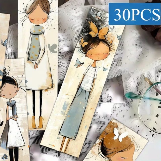 30 simpatičnih knjižnih kazal z motivom punčke