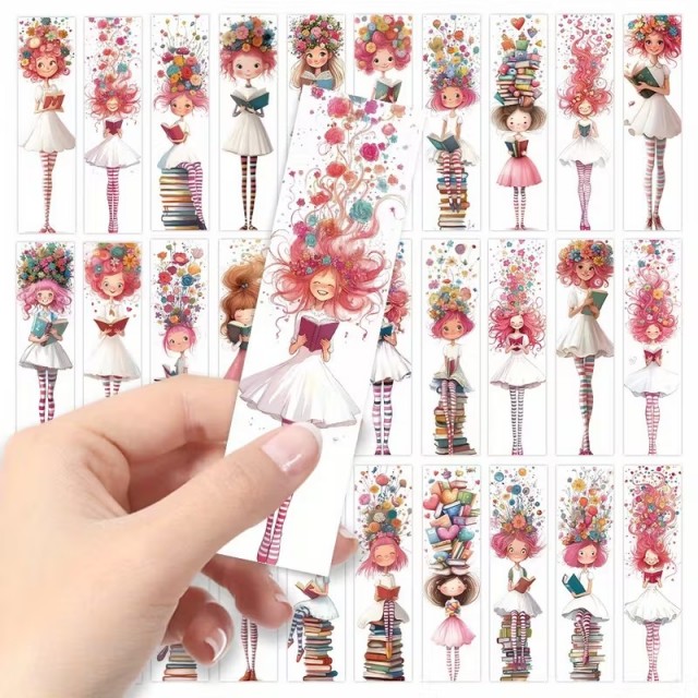 32 kosov ljubkih zaznamkov s knjižnimi liki