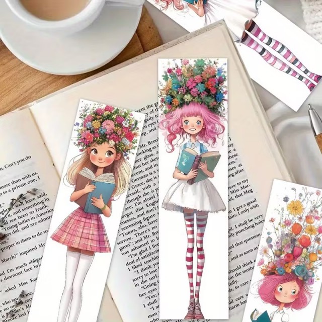 32 kosov ljubkih zaznamkov s knjižnimi liki