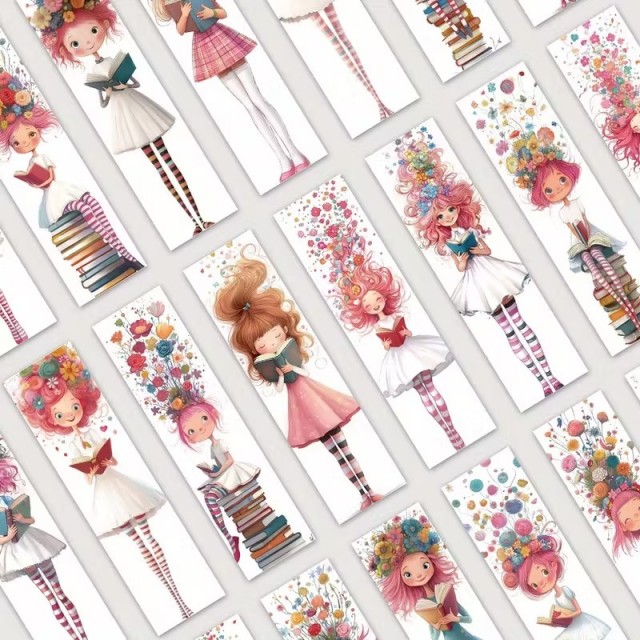 32 kosov ljubkih zaznamkov s knjižnimi liki