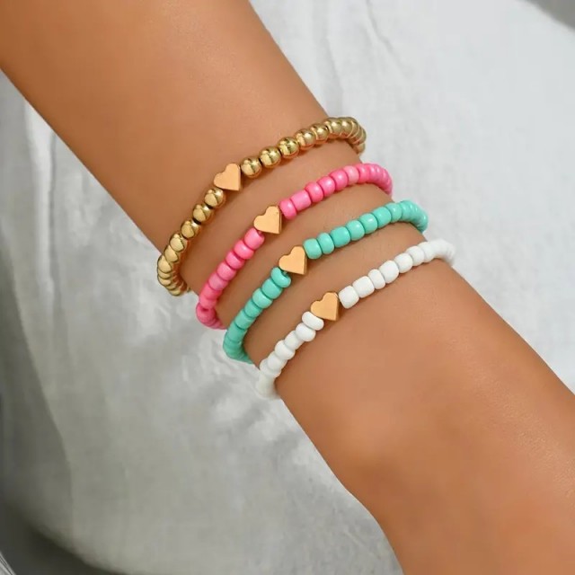 Komplet 4 pisanih zapestnic 