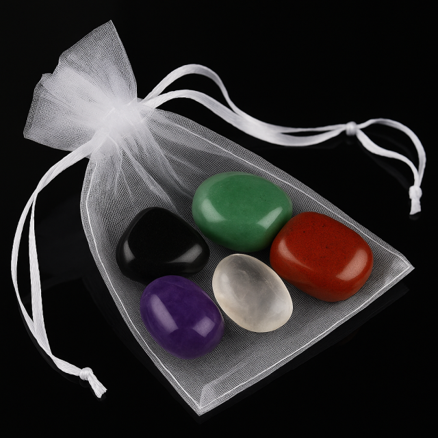 Komplet 5 kristalov za ZAŠČITO – energijski ščit in prizemljitev