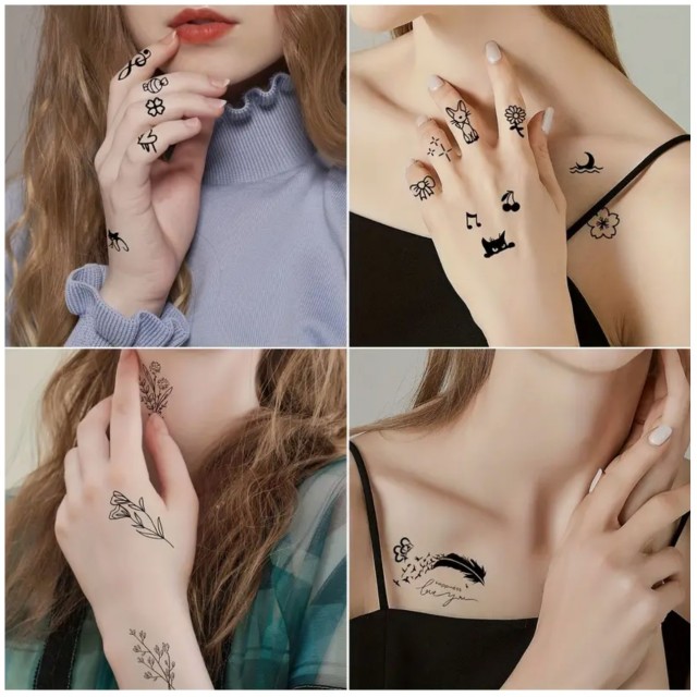 Komplet 30 tattoo nalepk 