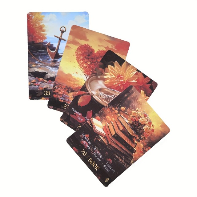 Komplet jesenskih Lenormand kart za prosti čas