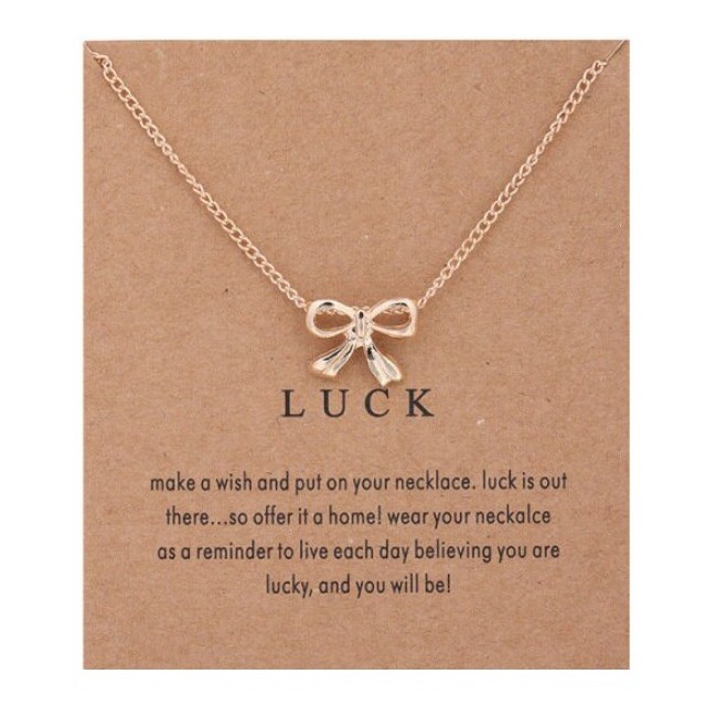 Verižica zlata LUCK s pentljico