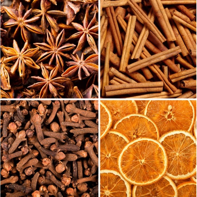 Praznični paket za ustvarjanje naravno dišečih sveč 4x50g