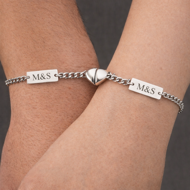 Komplet 2 zapestnic ZANJO & ZANJ z možnostjo gravure 