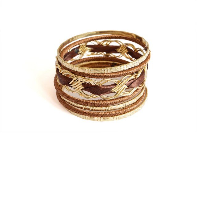 Set rjavih zapestnic