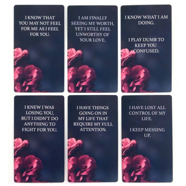 Komplet orakeljskih kart skrivne misli in čustva