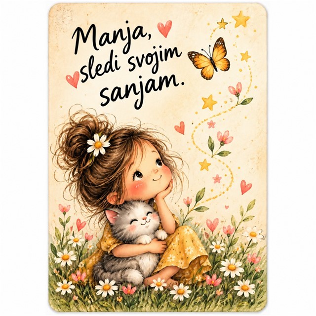 Personaliziran magnet z motivacijskim sporočilom