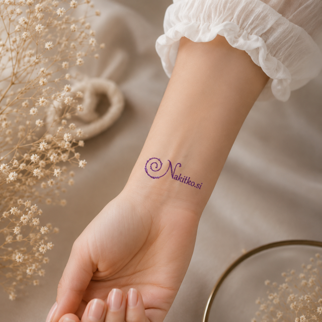 Personalizirana tattoo nalepka z logotipom