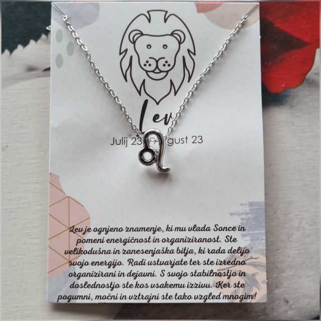 Verižica srebrna HOROSKOP, 12 nebesnih znamenj