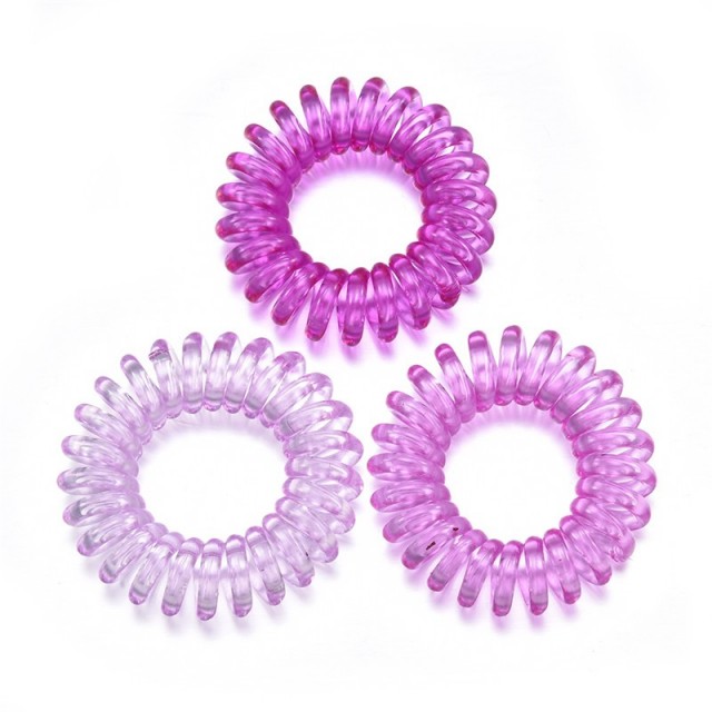 Set 3 elastik za lase, vijola barve