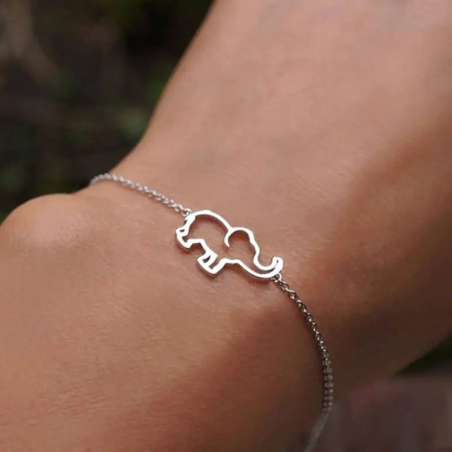 Zapestnica iz nerjavečega jekla slonček