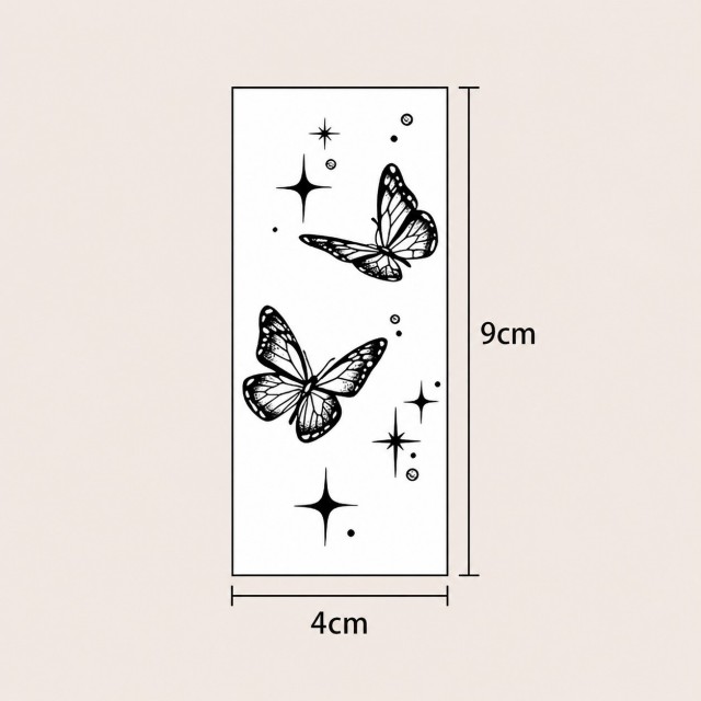 Začasna vodoodporna tatto nalepka z motivom metulja
