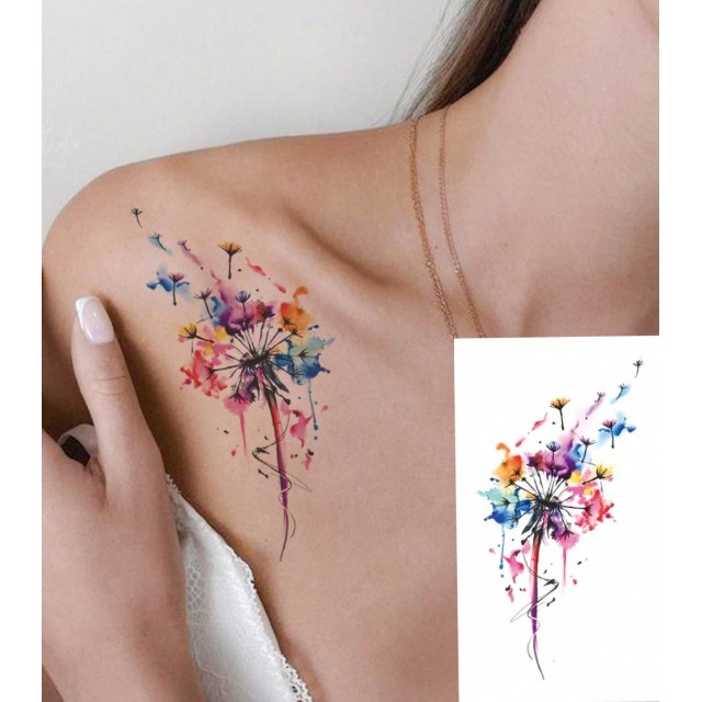 Začasna tetovaža vodoodporna pisan regrat