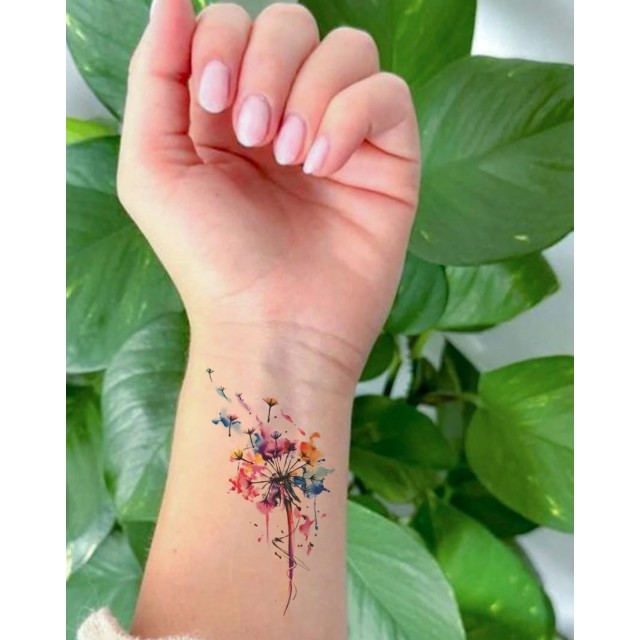 Začasna tetovaža vodoodporna pisan regrat