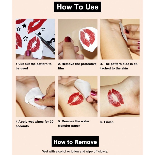 Začasna tetovaža vodoodporna pisan regrat