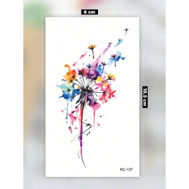 Začasna tetovaža vodoodporna pisan regrat