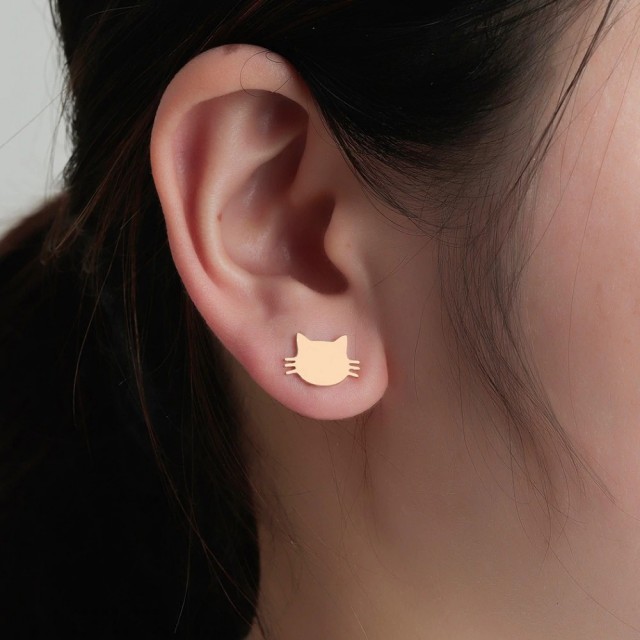 Uhani mucke vtični, zlati ali srebrni