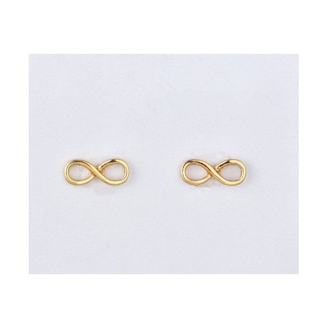 Uhančki vtični Infinity, zlati ali srebrni