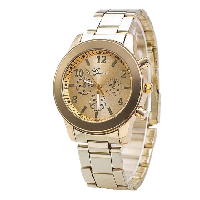 Elegantna ženska ura v zlati barvi + GRATIS orodje za krajšanje paščka