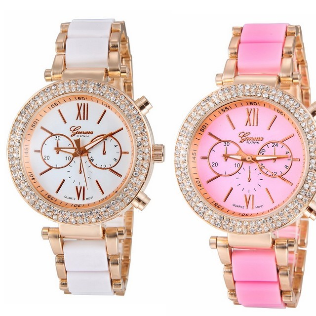 Modna ženska ura z bleščečimi detajli + GRATIS orodje za krajšanje paščka