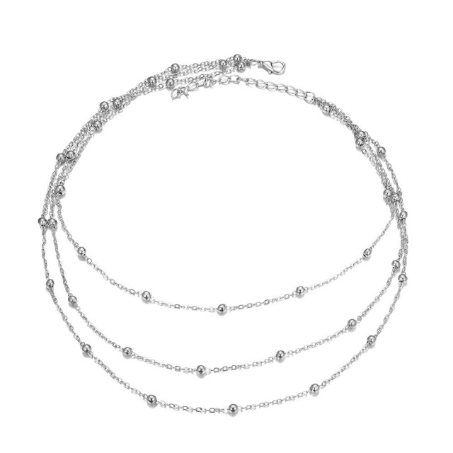 Triplastna verižica srebrne barve, hit