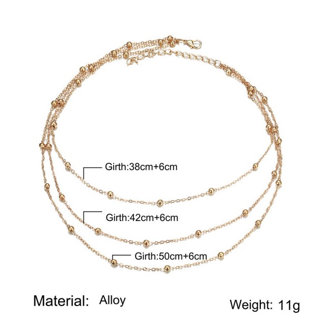 Triplastna verižica srebrne barve, hit